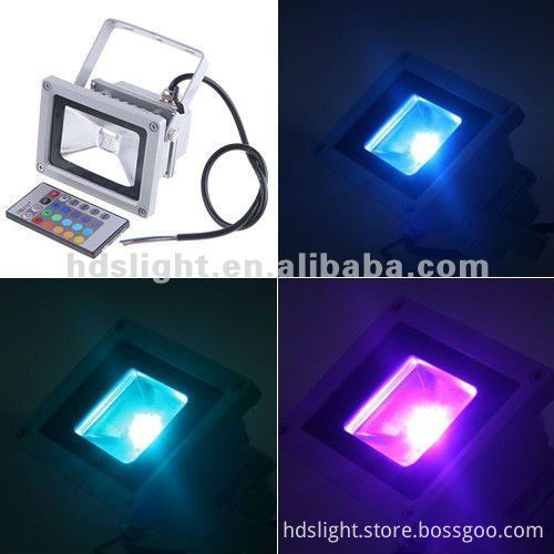 Flashlight holder 12V 10W LED Floodlight RGB